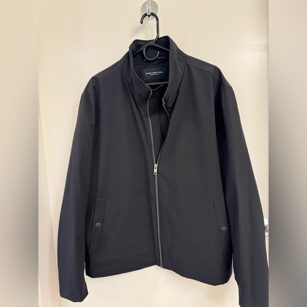 Marc New York Andrew Marc Men’s XL Black Zip Jacket Lightweight Coat. Worn Once! - Picture 6 of 13